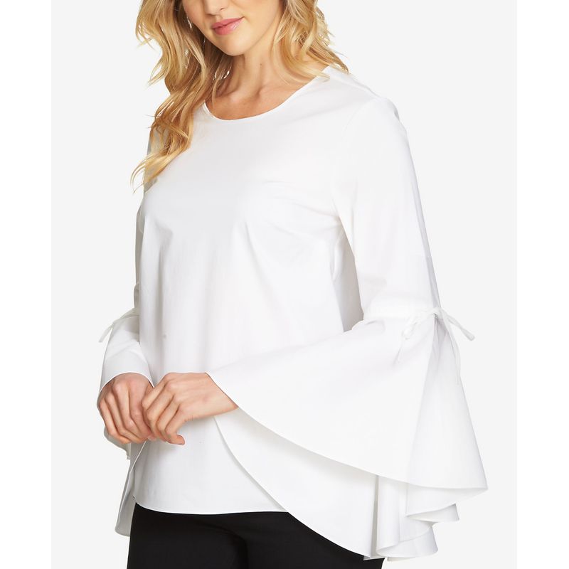 1.State Cascading Bell Sleeve Top